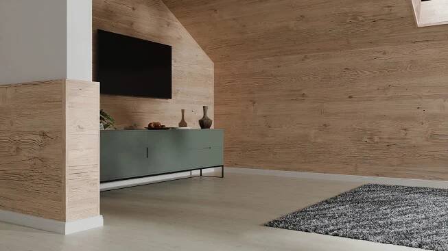 Egger Krycí lišta pro stěnový panel DecoWall AL006 smrk Namur světlý 2,4 m