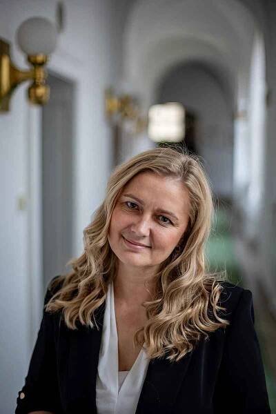 Místopředsedkyně KDU-ČSL a starostka města Kravaře Monika Brzesková.