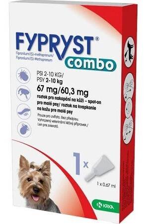 Fypryst combo spot-on 67/60,3mg pes malý 1 pipeta