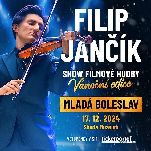 Filip Jančík – Show filmové hudby - Vánoční edice - 17. prosince 2024, 17:30 @ Škoda Muzeum, Mladá Boleslav