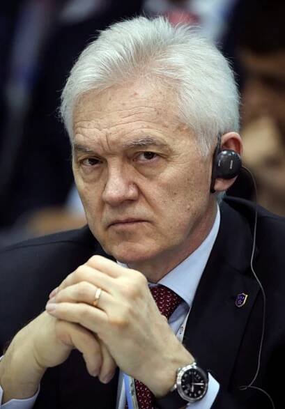 File photo of Timchenko attending a session of the SPIEF 2014 in St. Petersburg