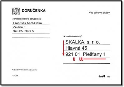 Slovenská pošta - Správne napísať adresu