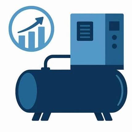 Redukovaná spotřeba energie šroubového kompresoru