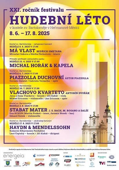 Hudební léto v Heřmanově Městci 2025, XXI. ročník |