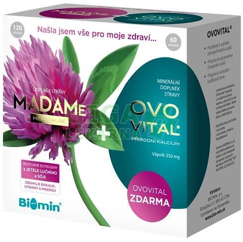 Biomin MADAMe Menopause tob.120+OVOVITAL tob.60 - GigaLékárna.cz