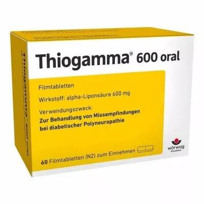 THIOGAMMA 600 tablet potažených orálním filmem, 60 ks