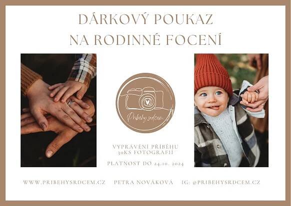 Dárkový poukaz na focení - Svatební a rodinná fotografka Příběhy srdcem