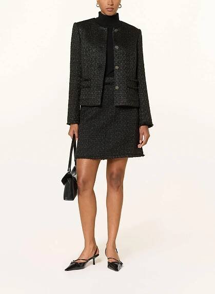 MARC CAIN Blejzr z buklé: 900 BLACK