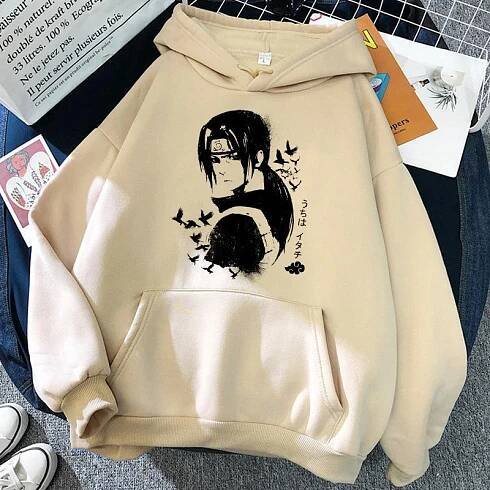 Zahraniční obchod 2023 Nový japonský komiksový seriál Naruto Peripheral Fashion Harajuku Print Pánská a dámská mikina s kapucí