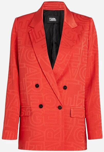 BLEJZR KARL LAGERFELD LOGO TAILORED BLAZER - Fotografie č. 5
