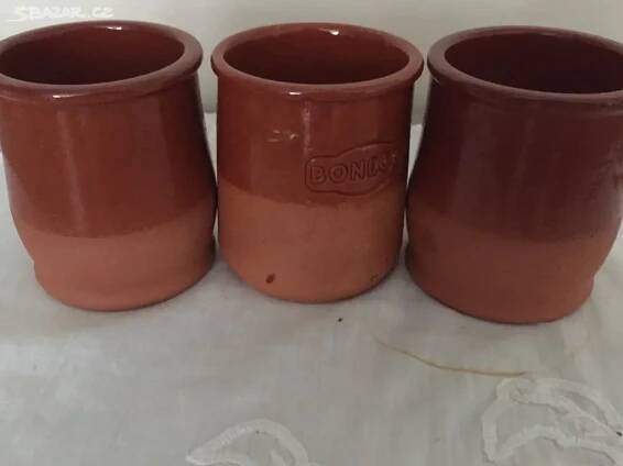 KERAMICKÉ DÓZY - POHÁRKY - GLAZUROU - Praha-západ - Bazar