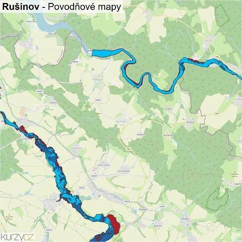 Rušinov - mapy | Kurzy.cz