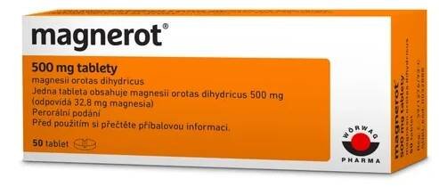 Magnerot—500mg, 50 tablet - Kapka Zdraví