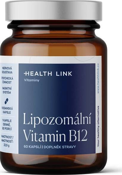 Health Link Lipozomální vitamín B12 60 cps.