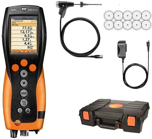 Ivo GRANDIČ - Měřící technika - Testo - Testo 330-2 LX analyzátor spalin – jubilejní sada 0563 6034 70