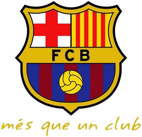 FC Barcelona Herb na zeď + mes que un club dárek k narozeninám jmeniny
