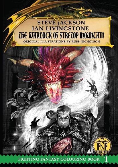 Kniha The Warlock of Firetop Mountain Colouring Book 1 (omalovánky)