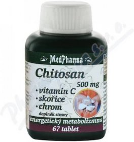 MedPharma Chitosan 500 mg+vit.C+chrom 67 tablet