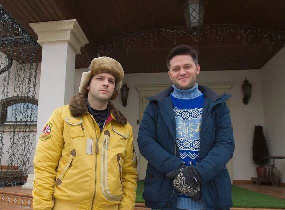 Konstantin Krjukov, Ivan Pyšněnko - Novogodnij pěrepoloch - Z natáčení