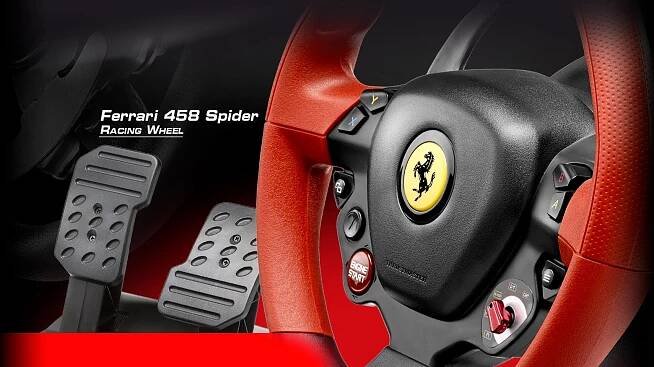 Thrustmaster Sada volantu a pedálů Ferrari 458 SPIDER Racing Wheel, Xbox - Smarty.cz