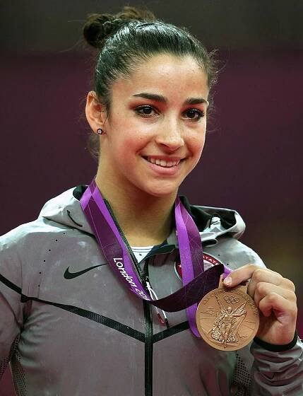 Aly Raisman during the London 2012 Olympic Games