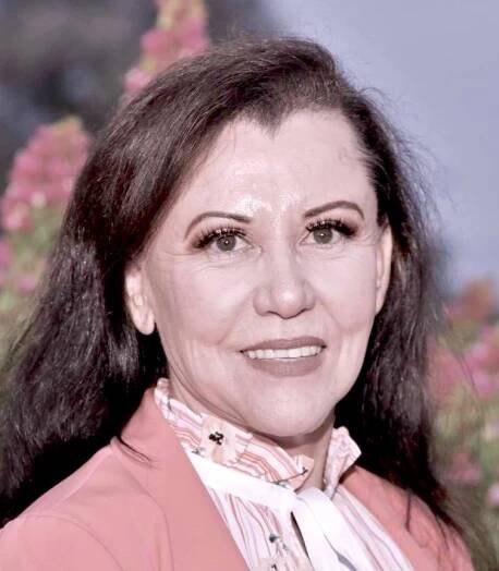 A portrait of Rosa as a Las Primeras Honoree at the Primeras Gala & Scholarship Fundraiser, hosted by MANA de Imperial Valley, 2020. Photo courtesy of Rosa Diaz.