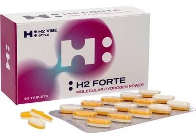 H2 Forte 60 tablet v blistru Molekulární vodík