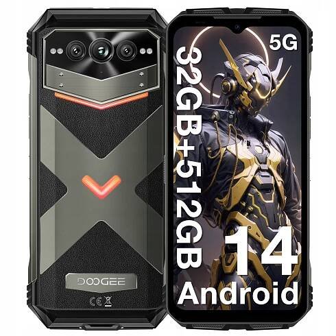 Smartphone DOOGEE V MAX PRO 5G 120HZ 22000mAh 32/512GB Android 14 SIM 108MP