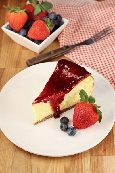 Ina Garten Cheesecake recipe with raspberry jam