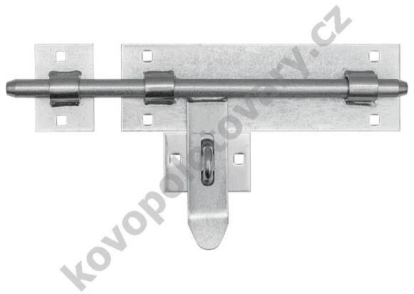 64.052.01 - zástrč vrat, brány a dveří - petlice s okem, 340 mm, pr.16 mm | KovoPolotovary.cz 