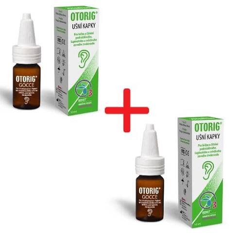 2 ks OTORIG - speciální 100% přírodní ušní kapky