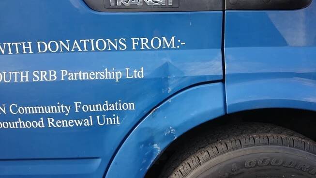 Blue Van Door & Arch Repair