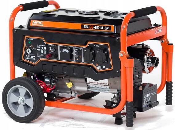 Elektrocentrála 3,0 kW 230V AVR se startérem GG-28-ES-M-LN NAC Další informace regulace napětí (AVR) výstup 12 V