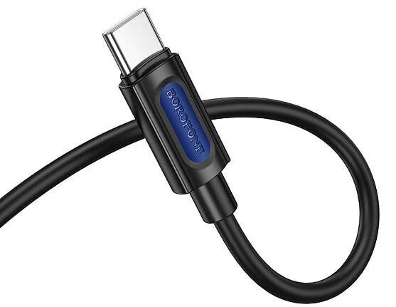 Kabel Borofone BL20 - jack 3,5 mm na typ C - 1m černý