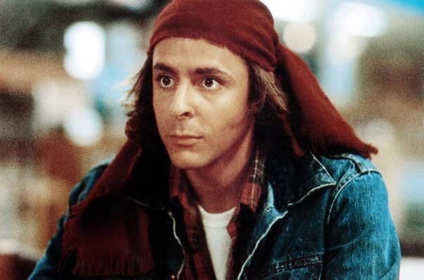 Judd Nelson in "The Breakfast Club," with a scarf tied around his head