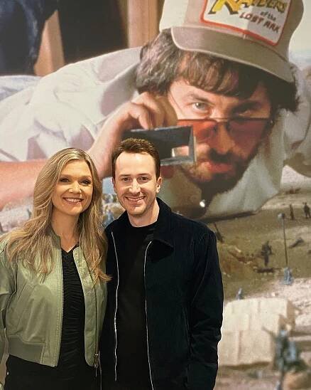 Ariana Richards with Jurassic Park co-star Joe Mazzello
