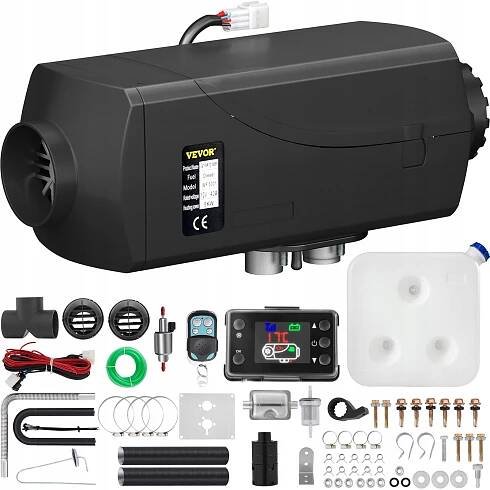 Nové nezávislé topení 5 KW, 12V, dálkový ovladač - undefined