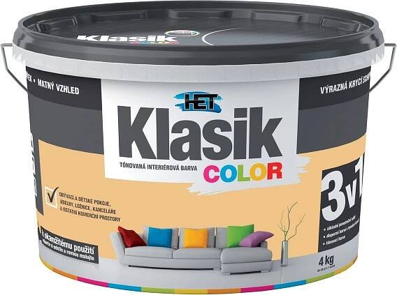 Malba interiérová HET Klasik Color žlutý banánový, 4 kg