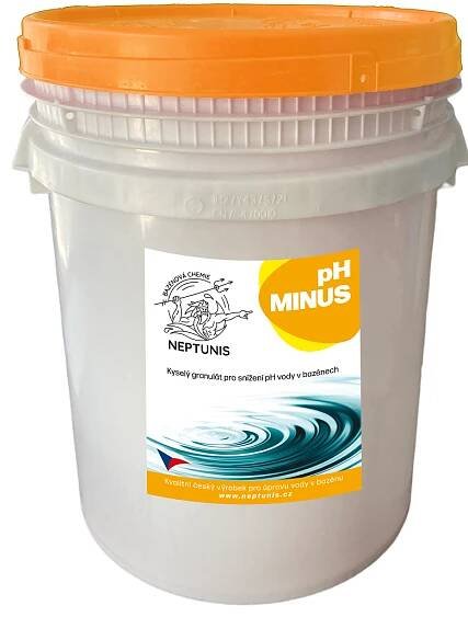 pH minus | Špičková bazénová chemie NEPTUNIS | neptunis.cz