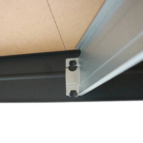 AR Shelving Rohový kovový regál RIVET antracit 4 police 250kg 180x90x45x65 cm