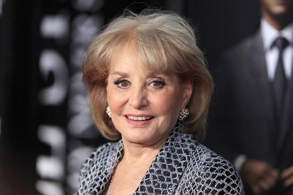 Photo of Barbara Walters. She's smiling and looking straight at the camera.
