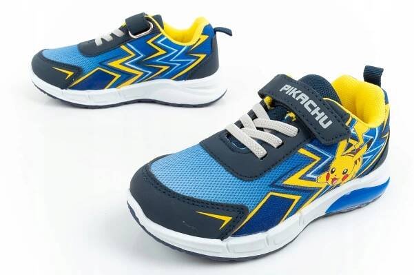 Dětská sportovní obuv tenisky Leomil r.25 Pokémon lehké na suchý zip LED Délka vnitřní stélky 16 cm