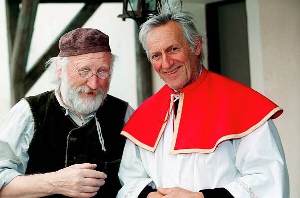 Karl Merkatz, Johannes Thanheiser - Věčná píseň - Z natáčení
