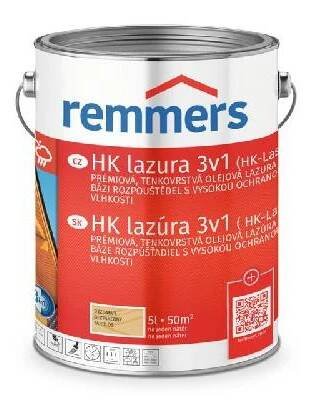 Lazura Remmers HK-Lasur 3v1 bezbarvá – 5 l