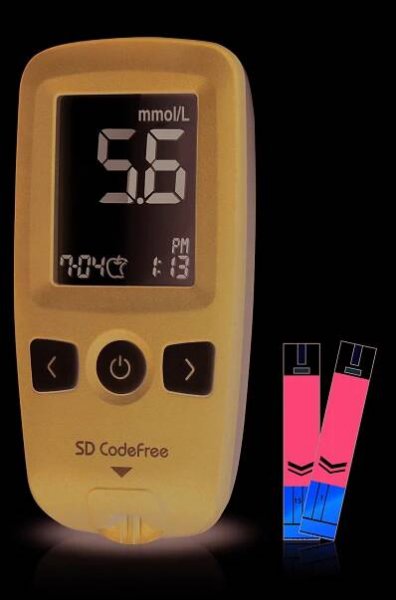 Glukometr SD CODEFREE Kompletní SET (přístroj +10proužků+odb.pero+10jehel) (01GC110) | Celimed
