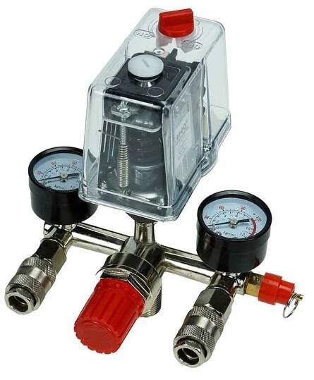 380V TLAKOVÝ SPÍNAČ PRE KOMPRESOR 4KW, 16A AC-3, 12BAR SR20337