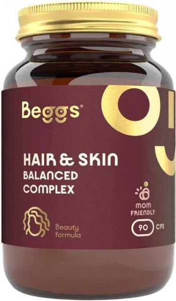 BEGGS Hair&skin balanced complex 90 kapslí