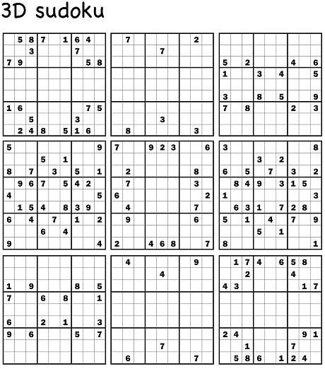 3D sudoku Turpress