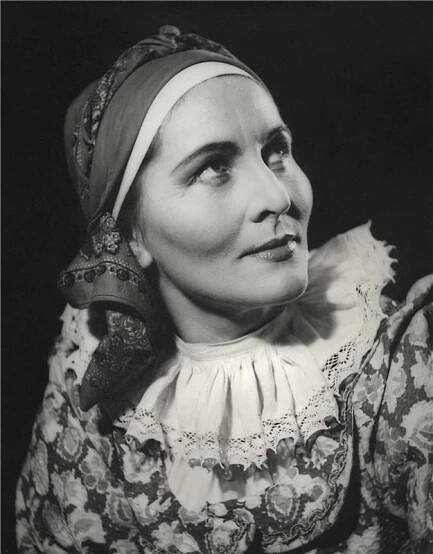Maryša - 26.10.1956, Marie Glázrová (Maryša) Foto: Jaromír Svoboda