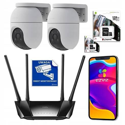 Monitorovací sada Ezviz Monitoring Externí WiFi +Router na SIM kartu